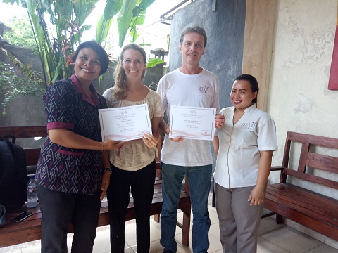 Reeva Bali Spa School Student